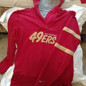 Nike San Francisco 49'ers hoodie, front pocket NFL