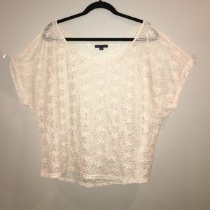 American eagle sheer lace shirt