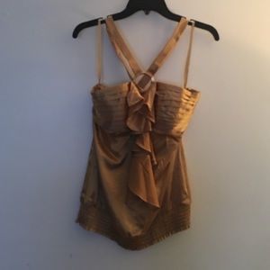 Gold Halter Top
