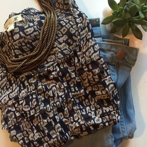 🚩Donated [Mine] Sheer Navy Tank, Sz L