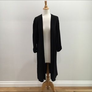 Topshop Black Duster. Size 2.