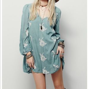 Free People Peasant Sleeve Shift Dress