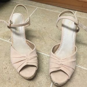 Blush Suede Sandal Brand Restricted