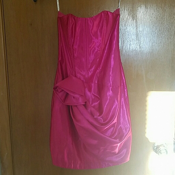 Hot pink dress