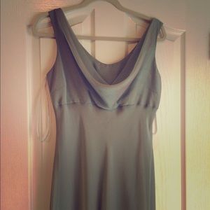 Beautiful Long Soft Green Cowl Dress