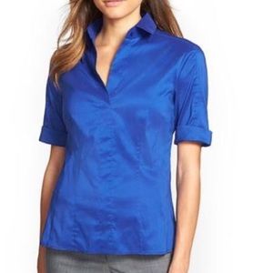 💙Hugo BOSS Bashini Fitted Poplin Blouse