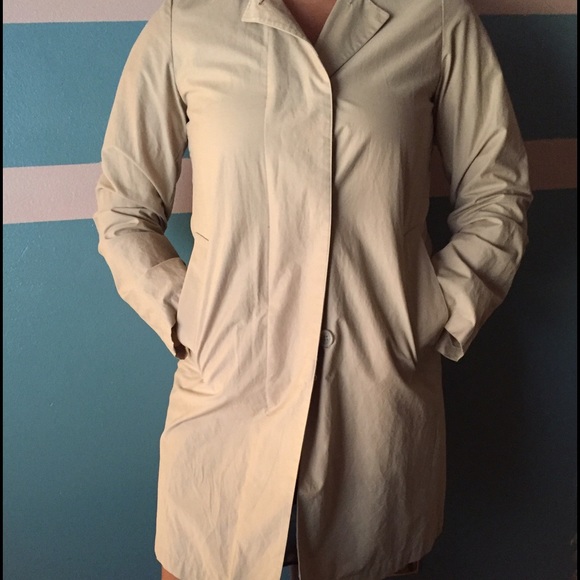 Leather trench.
