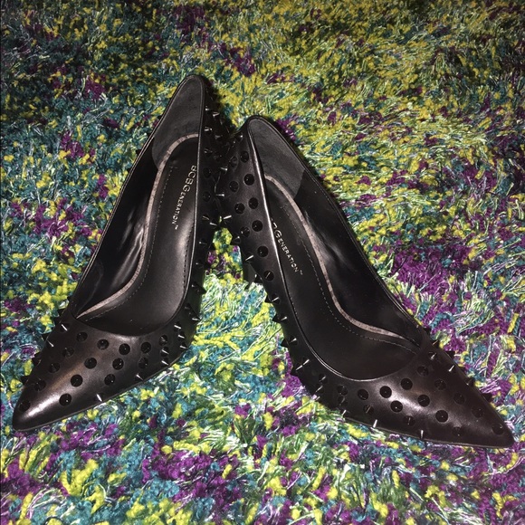 Black BCBGeneration Spike Heels