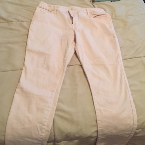 ON rockstar skinny jeans pale pink