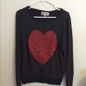 Wildfox heart sweater