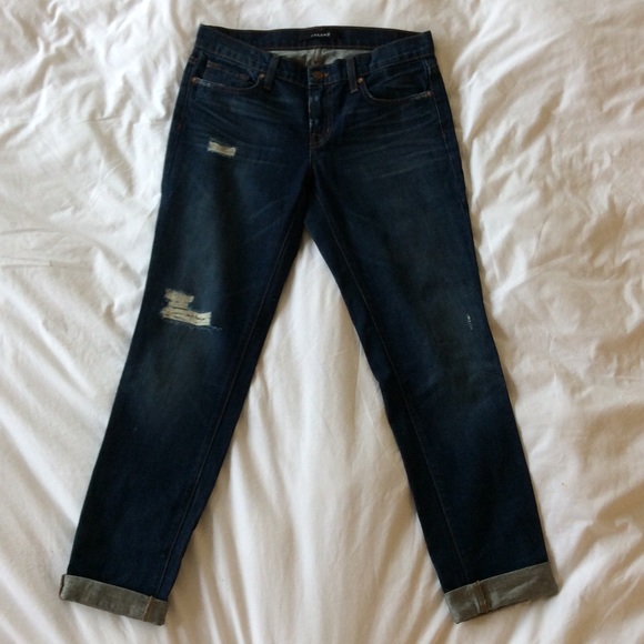 J Brand Distressed Boyfriend Jeans - Picture 1 of 4