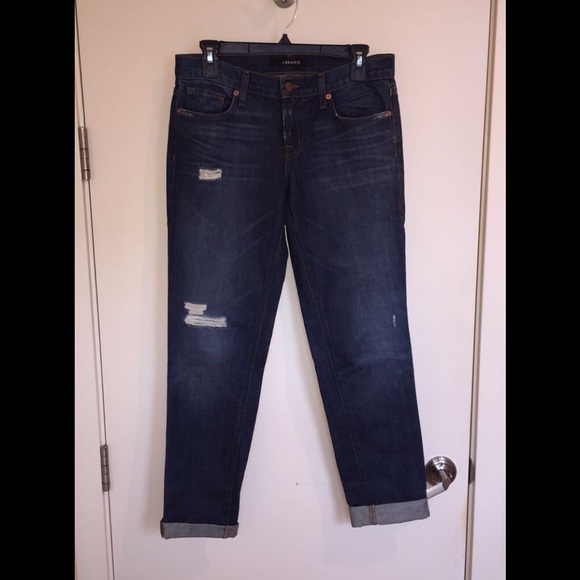 J Brand Distressed Boyfriend Jeans - Picture 4 of 4