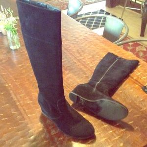 Boden Black Suede Boots, 8 1/2 or 9