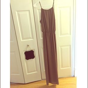 Tan Maxi Dress