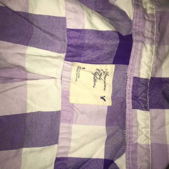 Purple flannel shirt