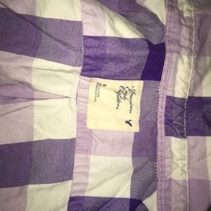 Purple flannel shirt