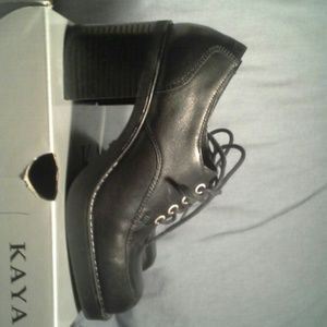 KAYA Kaylie Black Oxfords
