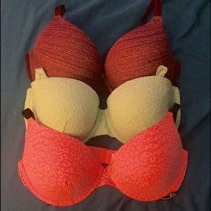 3 Victoria's Secret Bras