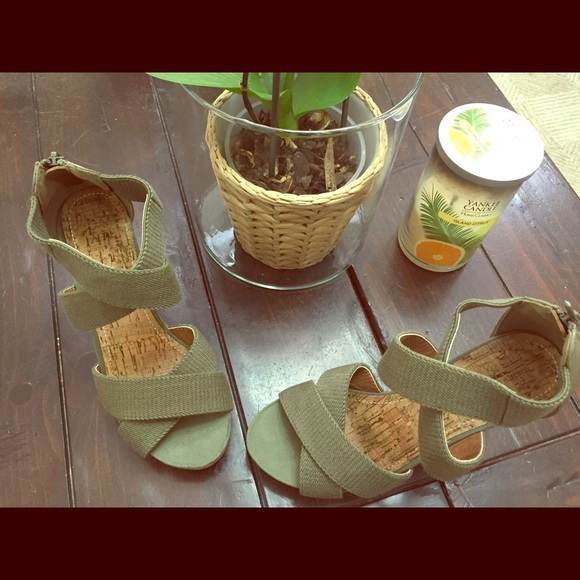 New York & Co Cork Wedges