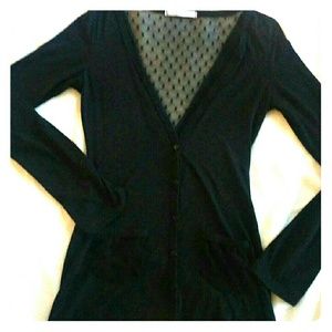 Sheer Back Cardigan