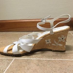 Liz Baker White strap leather sandal