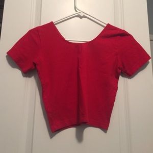 American apparel cropped top
