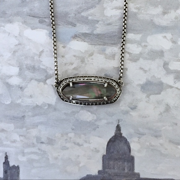 NWT Kendra Scott Annika Black Pearl Necklace - Picture 2 of 4