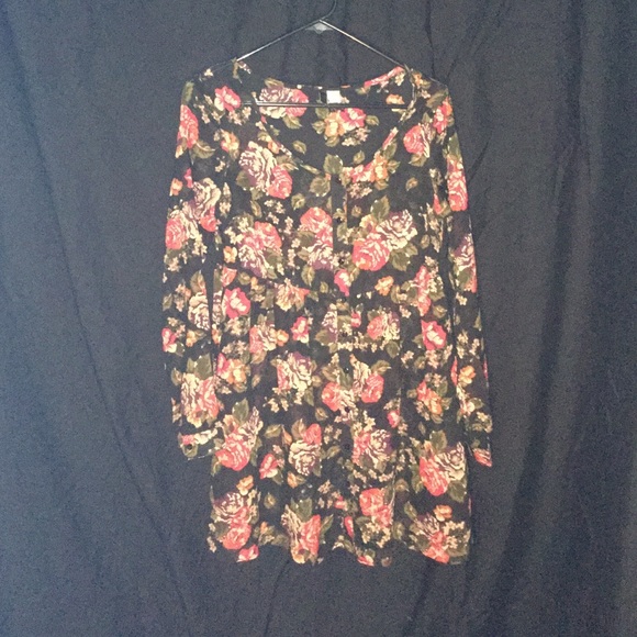 See-through Floral Dress