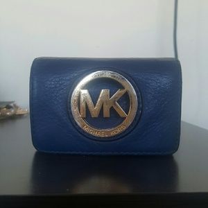 Small Blue Michael Kors Wallet