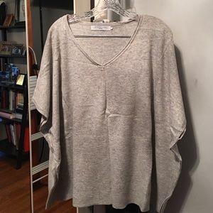 Cashmere poncho sweater
