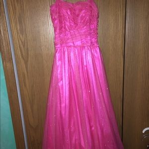Pink sparkly dress
