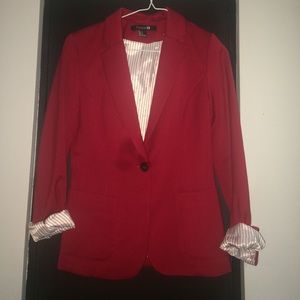 Women's red blazer from Forever21. Size 6/med