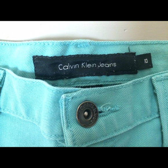 Teal Calvin Klein Jeans Shorts - Picture 2 of 3
