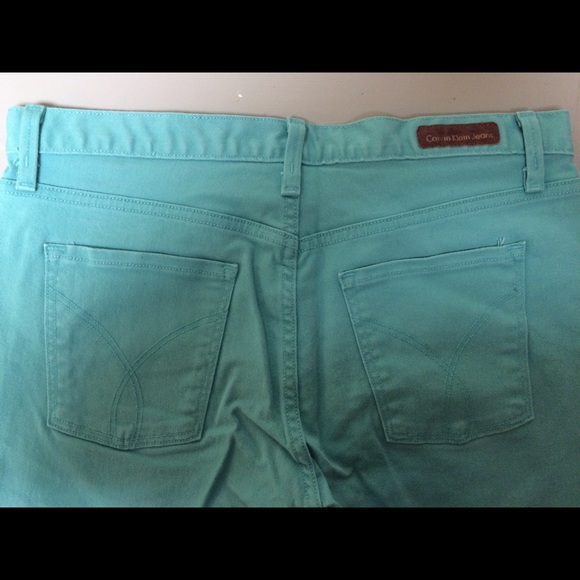 Teal Calvin Klein Jeans Shorts - Picture 3 of 3