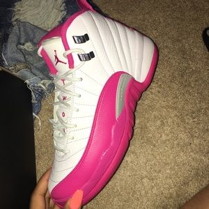 Pink retro Jordan's 12's