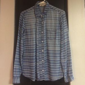 Denim button down