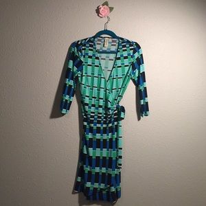 SOHO 3/4 Sleeve Wrap Dress