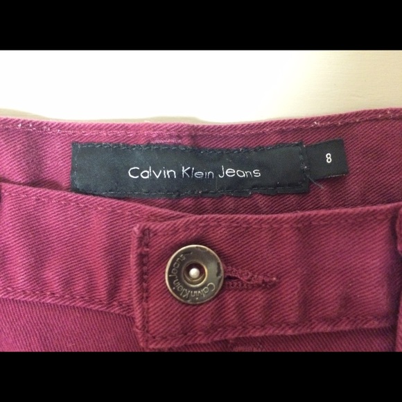 Maroon Calvin Klein Jeans Shorts - Picture 2 of 4