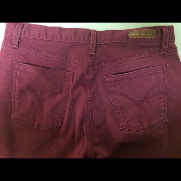 Maroon Calvin Klein Jeans Shorts - Picture 3 of 4