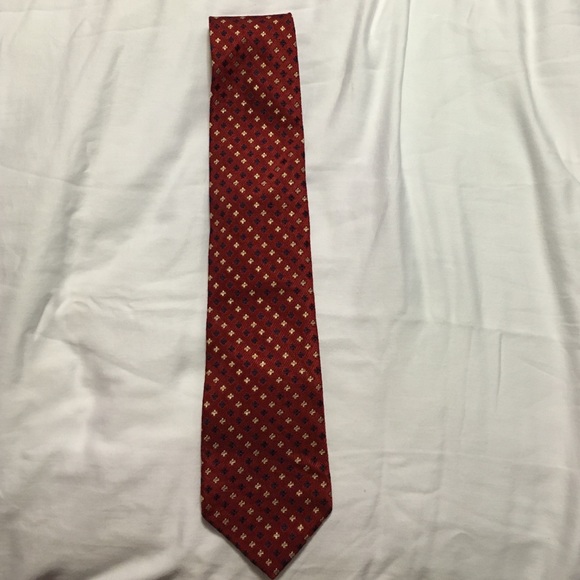 Tommy Hilfiger Tie Regular Red Navy Beige