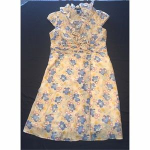 Floral Wrap Dress With Ruffles