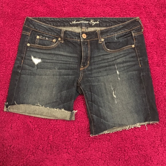 American Eagle Distressed Jean Shorts