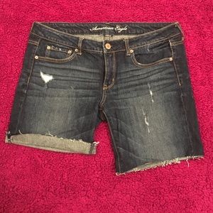 American Eagle Distressed Jean Shorts