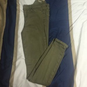 Gap skinny jeans. Army green