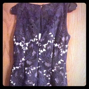 Black and Tan lace dress