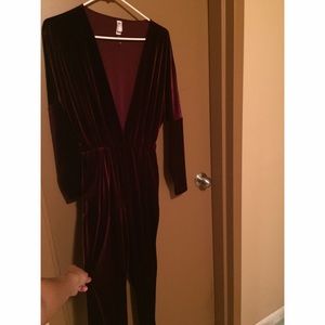Beautiful velvet jumpsuit