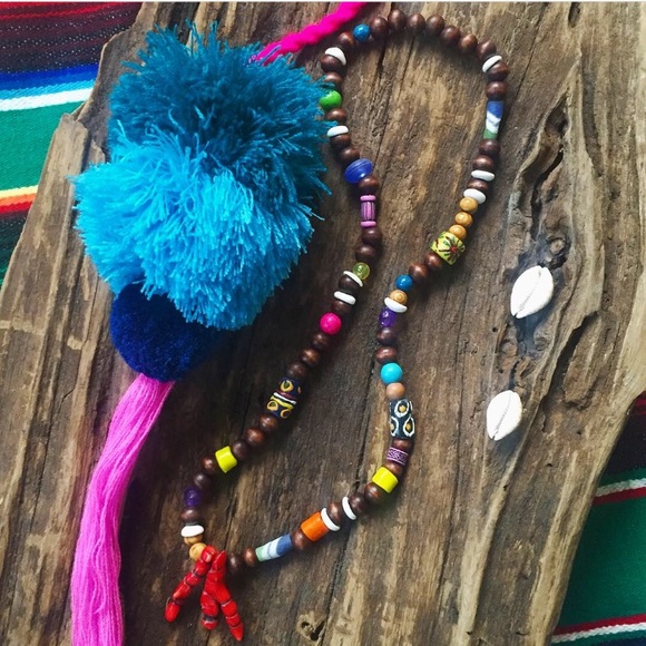 Bohemian beaded necklace