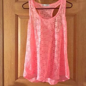 Pink Lace Tank