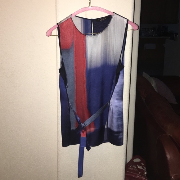 Silk sleevless top