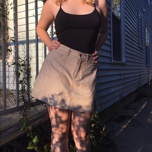 MAURICE'S KHAKI MINI SKIRT/SKORT